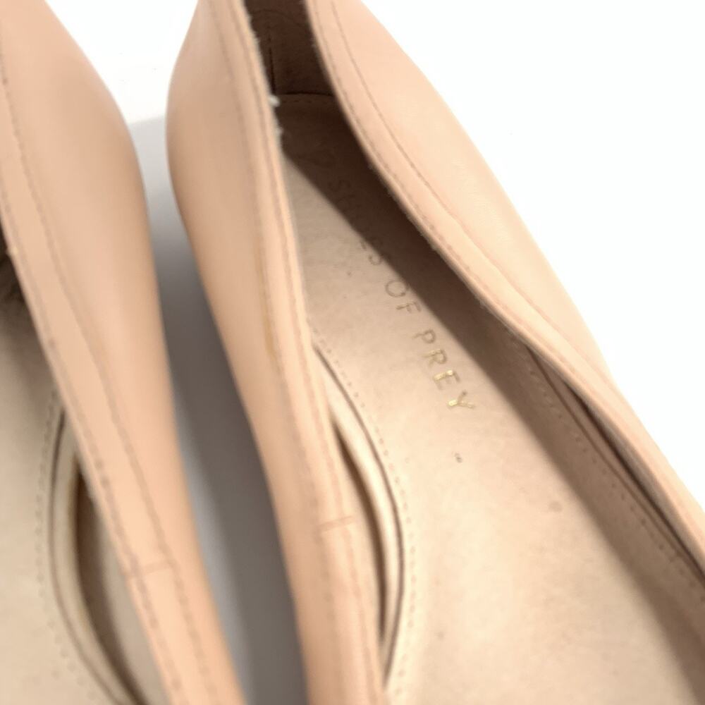 Shoes of Prey Patent NudeCap Toe Ballet Flats Size 7 Wide Womens Nude Black 7W - Picture 3 of 9
